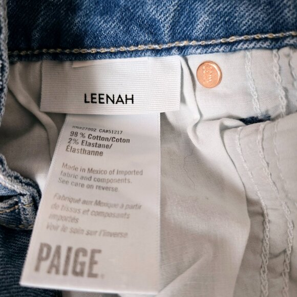 PAIGE Leenah Wide Leg Jean distressed, size 29 - Picture 4 of 16